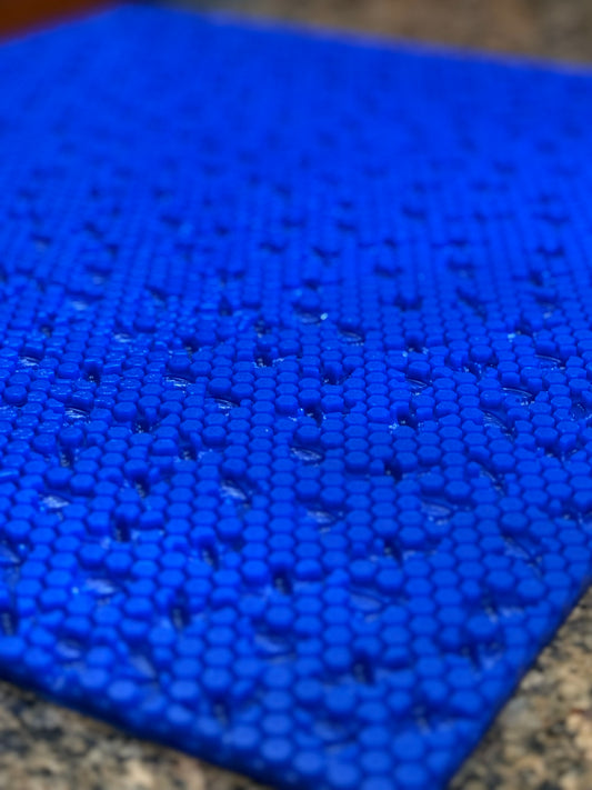 LARGE SILICONE HONEY BEE IMPRESSION MAT/ GRAND TAPIS D'IMPRESSION D'ABEILLE EN SILICONE