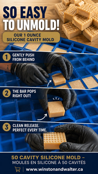 50 Cavity Silicone Mold -Moules en silicone à 50 cavités