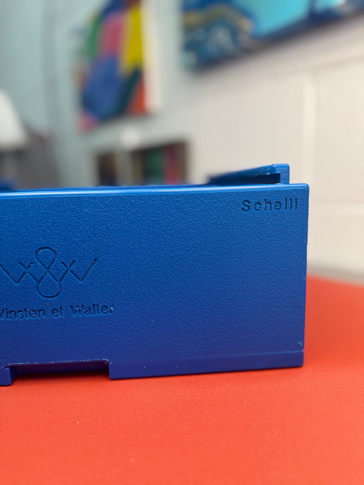 Schelli large HDPE slab soap mold with extra-thick blue silicone liner, 12.5 x 10.5 x 4 inches, Winston & Walter.
