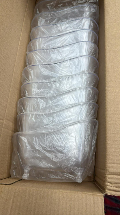 Clear Mini Bath Tub Packaging – Sold in Boxes of 10