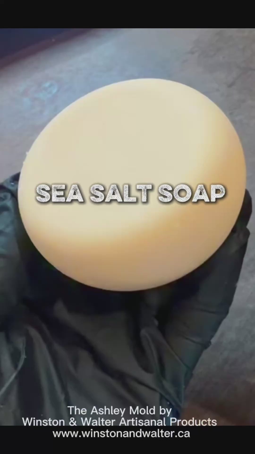 video showing the making of a sea salt soap